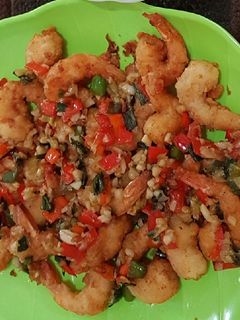 Foto resep Udang tepung lada garam