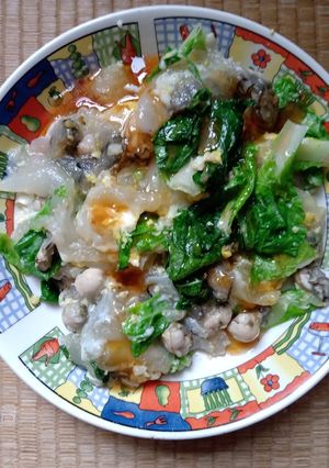 A picture of Oyster Omelet.