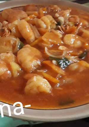 Foto resep Udang saos asam manis