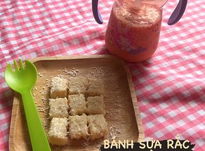 Hình của món BÁNH SỮA RẮC VỤN DỪA (món phụ cho bé).