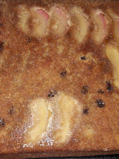 Una foto de Torta invertida de Manzana saludable