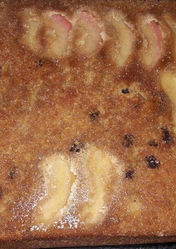 Una foto de Torta invertida de Manzana saludable