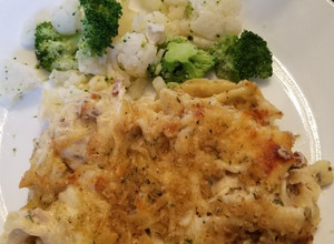 A picture of Grandma's Tuna Noodle Casserole.