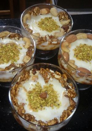 صورة لوصفة محلبی النشا بالمکسرات