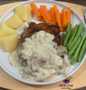 Langkah Gampang Membuat Resep Chicken Steak With Creamy Mushroom Sauce yang  Bikin Ketagihan Anti Ribet, Lezat Sekali