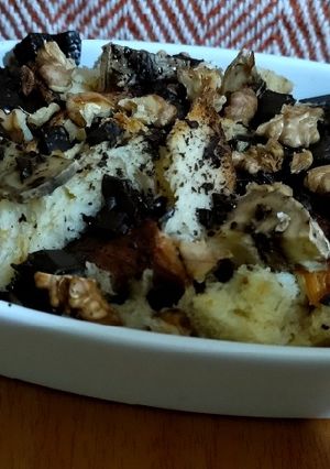 Φωτογραφία της συνταγής Single serve banana bread pudding 🍌🍞🍫