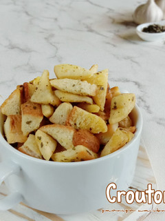 Foto resep Croutons (Garlic Bread)