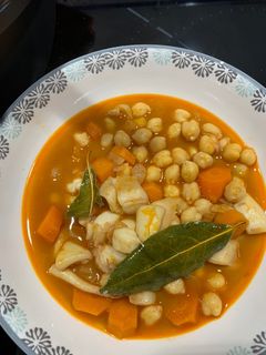 Una foto de Garbanzos con sepia