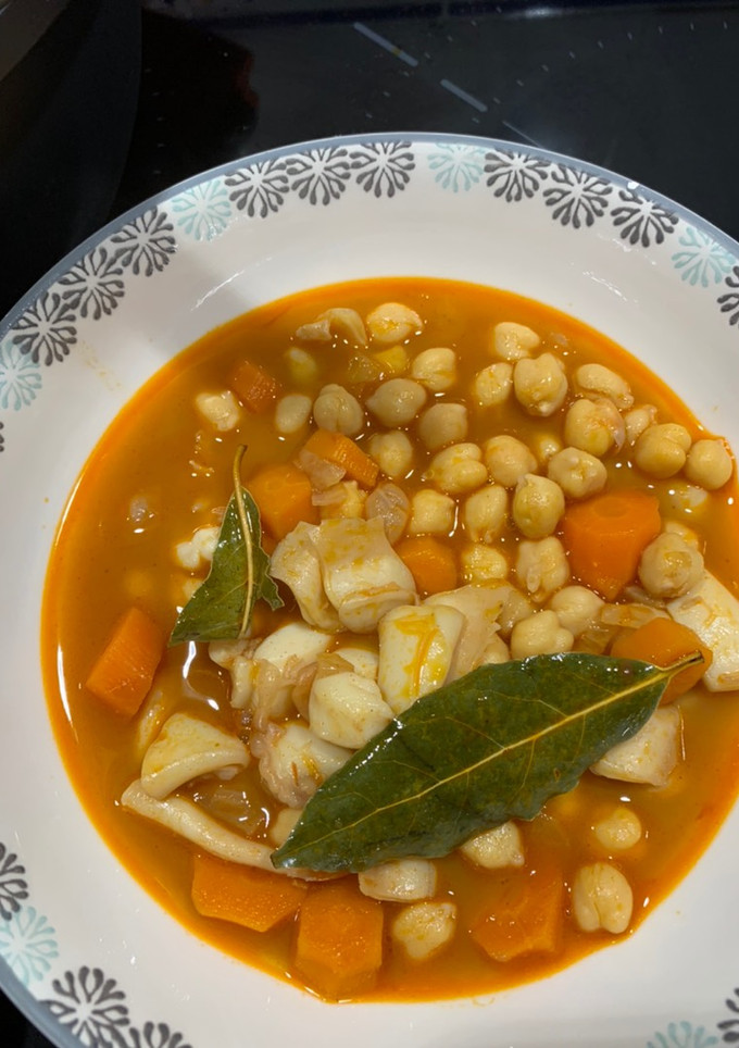 Una foto de Garbanzos con sepia