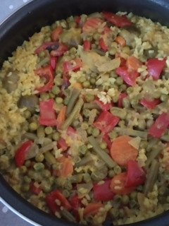 Una foto de Arroz con verduritas