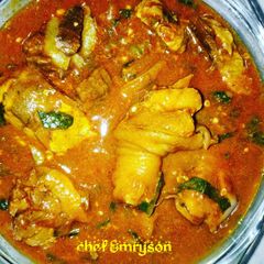 A picture of Ogbonor soup.