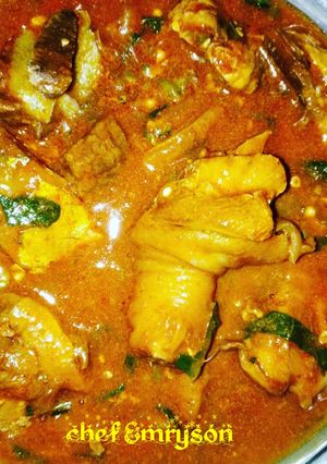 A picture of Ogbonor soup.