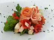 Una foto de palmito con salmon