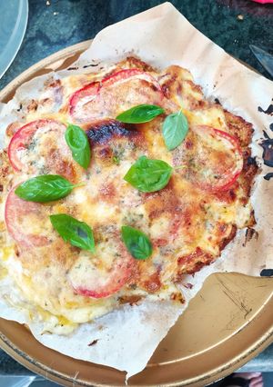 Una foto de Pizza de picada de pollo