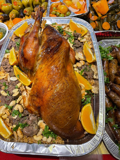 صورة لوصفة الديك الرومي البلدي محشي رز بالخلطة 🦃🦃