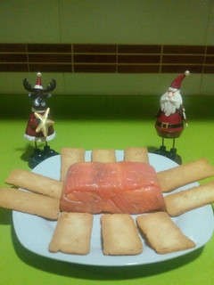 Una foto de Pastel de salmón ahumado y queso philadelphia