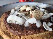 Una foto di pancake con il frullatore