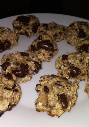 Una foto de Galletas de avena y plátano