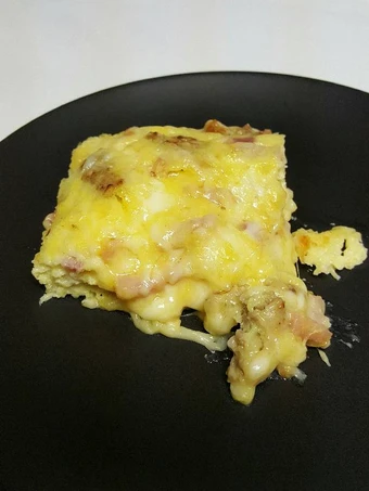 Recipe Sausage, Ham, &amp; Cheese Omelet Bake the So Delicious Tasty