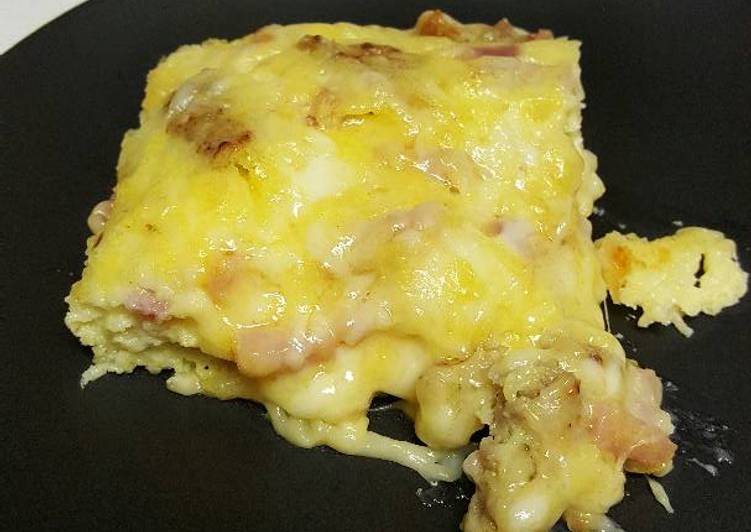 Step-by-Step Guide to Sausage, Ham, &amp; Cheese Omelet Bake