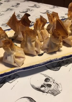 Une photo de Petits ballotins chèvre jambon blanc