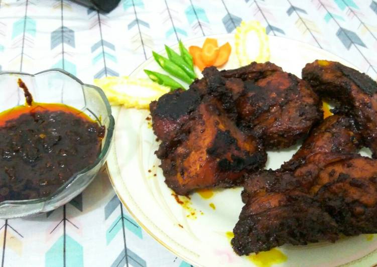 Ayam panggang kecap pedas