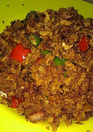 Foto resep Orak arik peda + telur