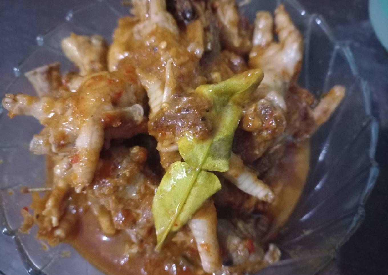 Ceker kepala ayam pedes super simple