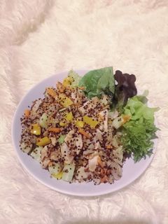 รูปของ ควินัวคลุกสลัดอกไก่ (Microwave​ Recipe​ : คลีน)​