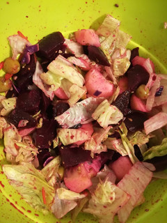 Una foto de Ensalada con remolacha