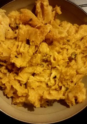 A picture of Baked Mac & Cheese with Butternut Squash.