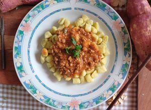 Foto de Nhoque de batata doce com molho a bolonhesa