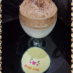 A picture of Dalgona coffee.