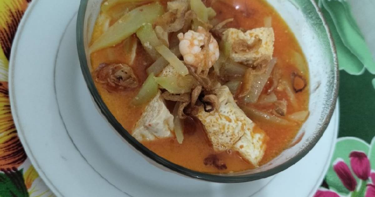 Resep Lodeh Manisa Labu Siam Dgn Tahu Dan Udang Oleh Eva Cookpad