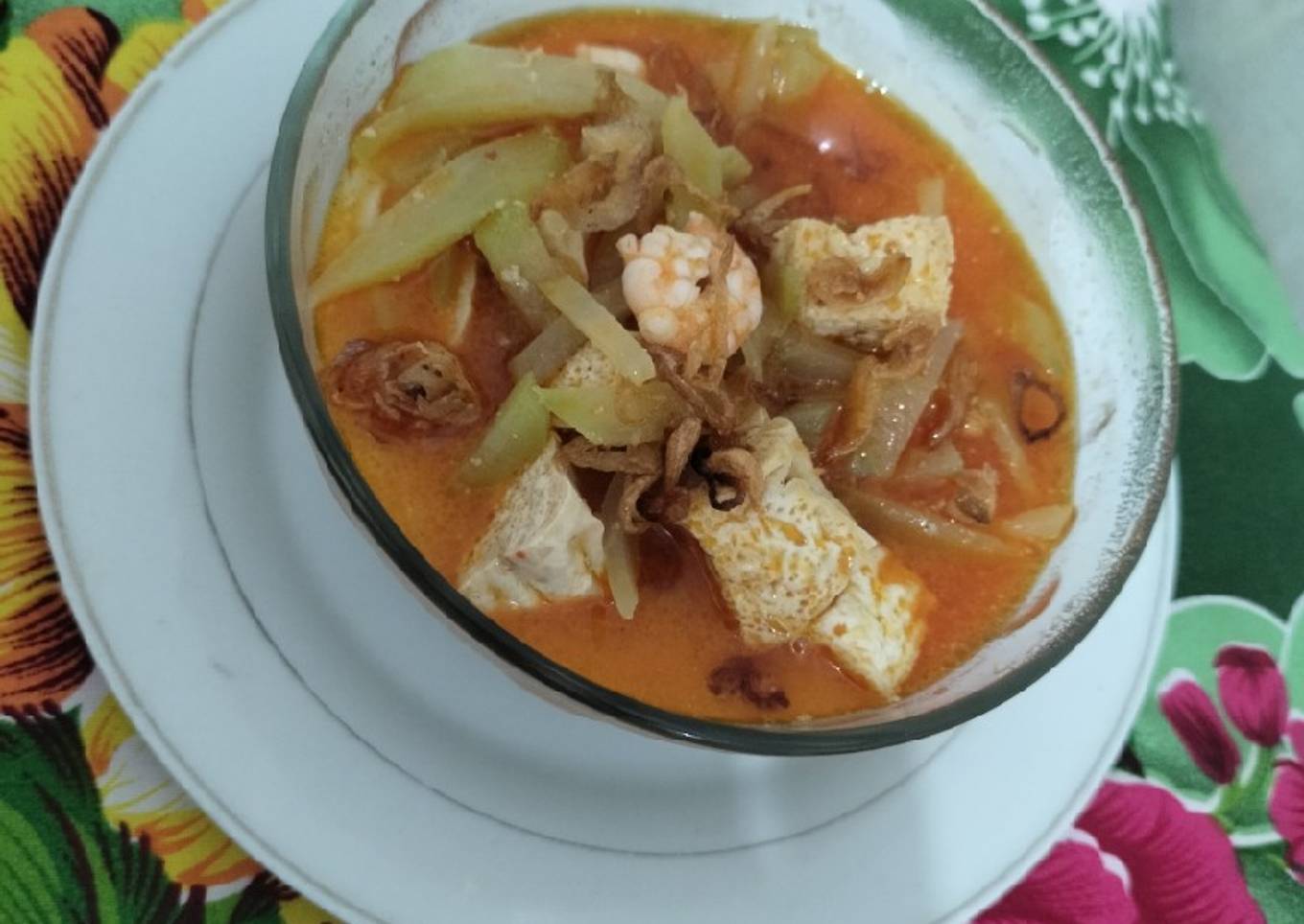 Lodeh Manisa/Labu Siam dgn tahu dan udang