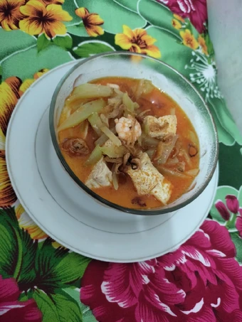 Easy Steps to Make Lodeh Manisa/Labu Siam dgn tahu dan udang the Delicious Appealing