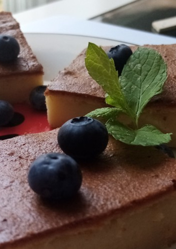 Una foto de Cheesecake japonés