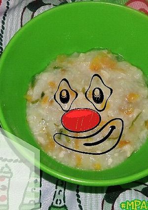 Foto resep MPASI 9M+ (Nasi Putih, Ayam, Wortel, Tomat, Kol)