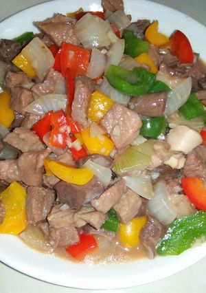 Hình của món Bò lúc lắc.