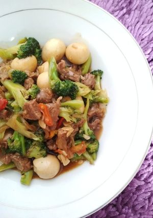 Foto resep Brokoli sapi lada hitam