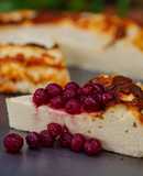 Tarta de queso y coco