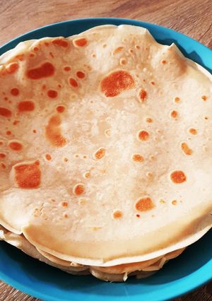 Une photo de Crêpes au beurre de cacahuète vegan