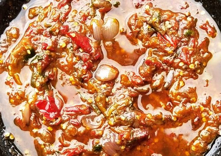 Recipe: Perfect Sambal acan jeruk limo