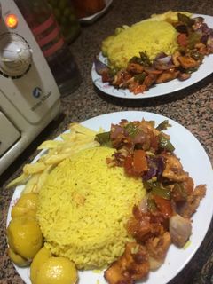 صورة لوصفة شيش طاووق ورز اصفر
