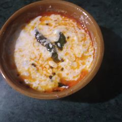 A picture of Banana Stem Raita.