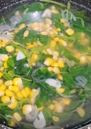 Foto resep Sayur Bening Bayam Jagung