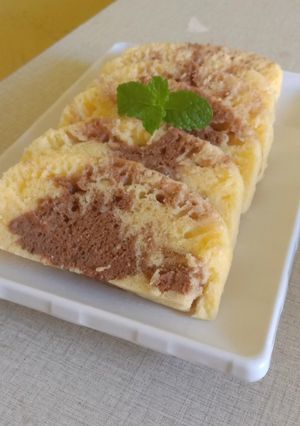 Foto resep Bolu Marmer Kukus No Mixer Takaran Sendok