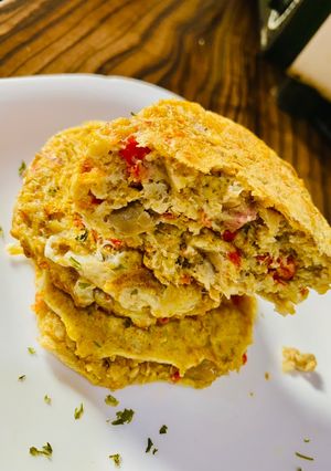 A picture of Savory oat pancakes.