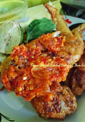 Foto resep Ayam Penyet Sambal Bawang Simpel