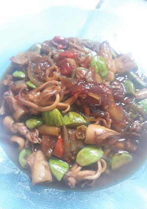 Foto resep Cumi Asin Pete